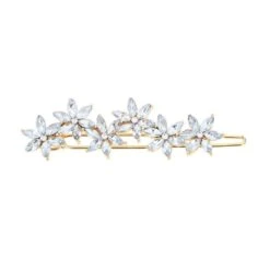 Barrette Avec Fleurs En Cristal