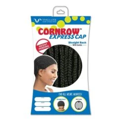 VIVICAFOX Bonnet Pour Perruque En Crochet Avec Peignes CORNROW STRAIGHT BACK